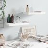 vidaXL &Eacute;tag&egrave;re murale flottante 2 pcs Blanc brillant 40x23x3,8 cm MDF