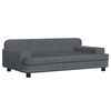 vidaXL Lit pour chien gris fonc&eacute; 90x53x30 cm velours
