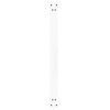 vidaXL Pieds de table &agrave; manger en forme de V, 2 pi&egrave;ces, blanc, 100 x (72-73,3) cm, acier