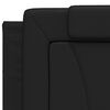 vidaXL Coussin de t&ecirc;te de lit Viana noir 193 cm similicuir