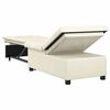 vidaXL Canap&eacute;-Lit Cr&egrave;me 194 x 67 x 82 cm Velours