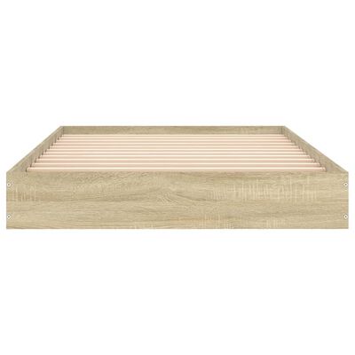 vidaXL Cadre de lit sans matelas chêne sonoma 100x200 cm