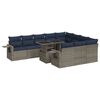 vidaXL Ensemble de canap&eacute;s de jardin 11 pcs et coussins rotin acacia