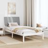 vidaXL Cadre de lit avec t&ecirc;te de lit Blanc 90 x 190 cm Pin massif