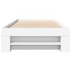 vidaXL Cadre de lit sans matelas blanc 100x200 cm bois d'ing&eacute;nierie
