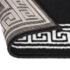vidaXL Tapis BCF Noir avec motif 60x400 cm