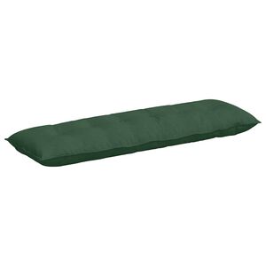 vidaXL Coussin de Dos Vert Jungle 160 x 50 cm Tissu en velours c&ocirc;tel&eacute;