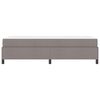 vidaXL Lit &agrave; ressorts Taupe 90 x 200 cm tissu