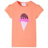 vidaXL T-shirt enfants orange n&eacute;on 104