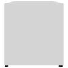 vidaXL Meuble TV Blanc 80x34x36 cm Bois d'ing&eacute;nierie