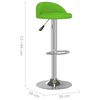vidaXL Tabourets de bar lot de 2 vert similicuir