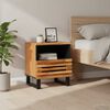 vidaXL Table de chevet 40x34x46 cm bois d'acacia massif