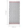 vidaXL Tapis Gris 100x200 cm Coton