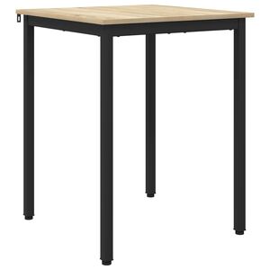 vidaXL Table de salle &agrave; manger / Table de repas 60 x 60 x 75 cm M&Eacute;TAL
