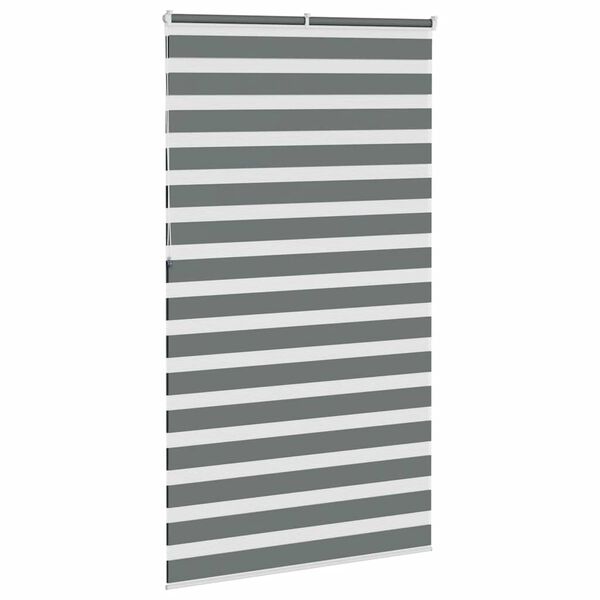 vidaXL Store z&egrave;bre gris fonc&eacute; largeur du tissu 130,9 cm polyester