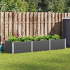 vidaXL Lit sur&eacute;lev&eacute; de jardin Gris 300x100x54 cm WPC