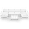 vidaXL Salon de jardin 7 pcs bois de pin massif
