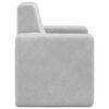 vidaXL Canap&eacute; pour enfants Gris clair Peluche douce