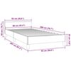 vidaXL Cadre de lit sans matelas gris clair 90x200 cm velours