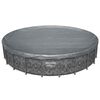 Bestway Couverture de piscine &Oslash;6,71 m Rond Polyester Gris