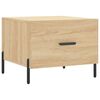 vidaXL Tables basses 2 pcs ch&ecirc;ne sonoma 50x50x40 cm bois d'ing&eacute;nierie