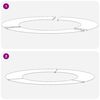 vidaXL adapt&eacute; pour anneau d'arbre plat Argent &Oslash;50 / 80 cm