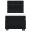 vidaXL Sommier &agrave; lattes de lit avec matelas Noir 90x200 cm Velours