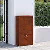 vidaXL Bo&icirc;te de d&eacute;p&ocirc;t de colis Rouill&eacute; 44 x 22 x 82 cm Acier patin&eacute;