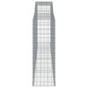 vidaXL Paniers &agrave; gabions arqu&eacute;s 5 pcs 400x50x140/160 cm Fer galvanis&eacute;