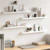 vidaXL &Eacute;tag&egrave;res murales 4 pcs Blanc 60x9x3 cm