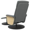 vidaXL Fauteuil de massage inclinable et repose-pieds gris fonc&eacute; tissu