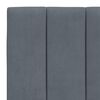vidaXL Cadre de lit sans matelas Hanko gris fonc&eacute; 80x200 cm velours