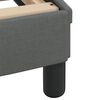 vidaXL Cadre de lit avec LED sans matelas Hvar gris fonc&eacute; 120x200 cm tissu