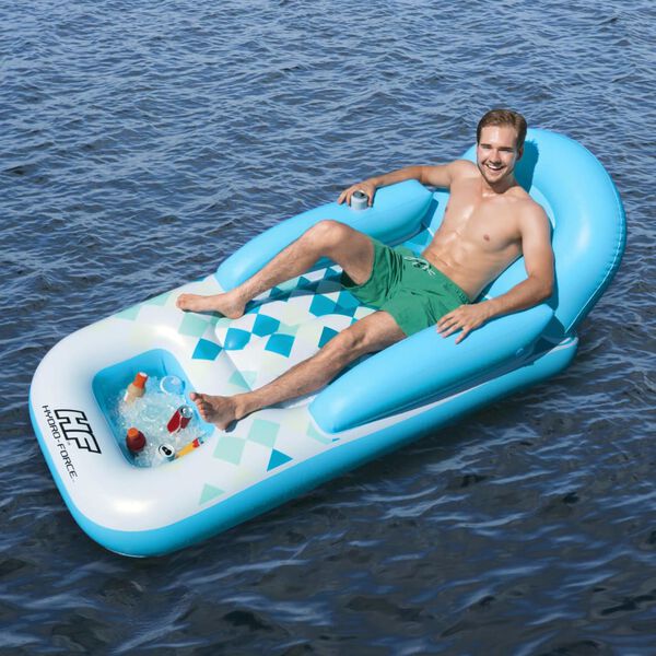 Bestway Chaise longue flottante Hydro Force 231x107 cm bleu