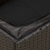 vidaXL Salon de jardin 9 pcs avec coussins noir r&eacute;sine tress&eacute;e
