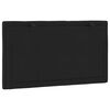 vidaXL Coussin de t&ecirc;te de lit Hanko noir 80 cm velours
