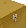 vidaXL Tabourets de rangement lot de 3 Jaune moutarde Velours