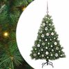 vidaXL Sapin de No&euml;l artificiel avec 150 LED Vert 120 cm PE et PVC