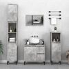 vidaXL Ensemble de meubles de salle de bain 2 pcs gris b&eacute;ton