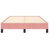 vidaXL Cadre de lit sans matelas rose 120x200 cm velours