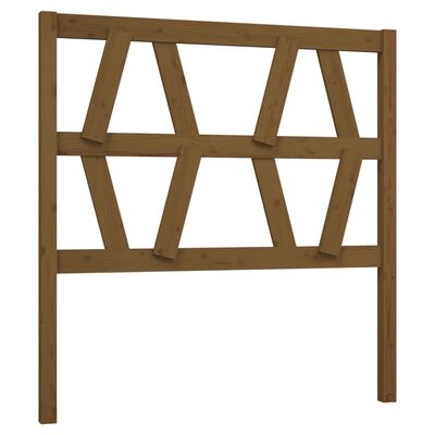 vidaXL Tête de lit Marron miel 81x4x100 cm Bois massif de pin