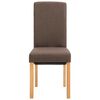 vidaXL Chaises &agrave; manger lot de 2 marron tissu