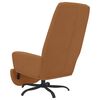 vidaXL Chaise de relaxation avec repose-pied Taupe Tissu microfibre