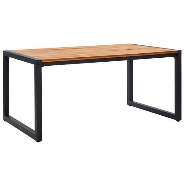 vidaXL Ensemble &agrave; manger de jardin 5 pcs marron