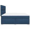 vidaXL Sommier &agrave; lattes de lit avec matelas Bleu 180x200 cm Tissu