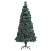 vidaXL Sapien de No&euml;l artificiel pr&eacute;-&eacute;clair&eacute; avec ensemble de boules