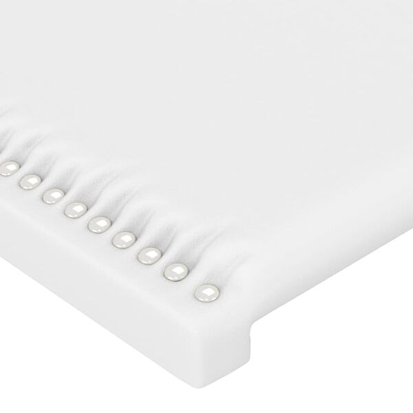 vidaXL T&ecirc;te de lit Blanc 90x5x78/88 cm Similicuir