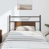 vidaXL T&ecirc;te de lit de remplacement ch&ecirc;ne marron 80 cm bois d'ing&eacute;nierie et acier