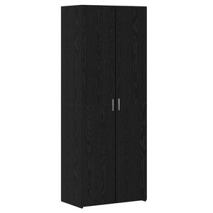 vidaXL Haut Armoire Ch&ecirc;ne noir 70 x 42,5 x 185 cm