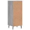 vidaXL Buffet Sonoma gris 34,5x34x90 cm Bois d'ing&eacute;nierie